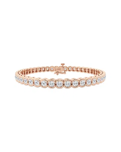 Lab Grown Diamonds 14k Rose Gold 8.04 Ct. Tw. Lab Grown Diamond Bracelet