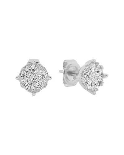 Lab Grown Diamonds 14k 1.00 Ct. Tw. Lab Grown Diamond Studs In Metallic