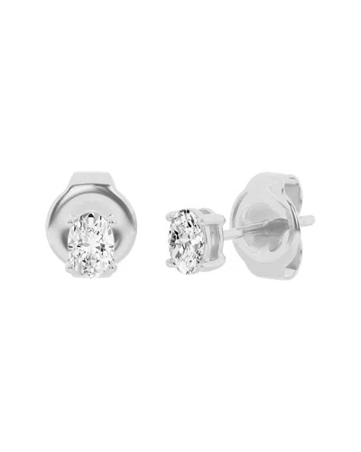 Lab Grown Diamonds 14k 0.50 Ct. Tw. Lab Grown Diamond Studs In Metallic