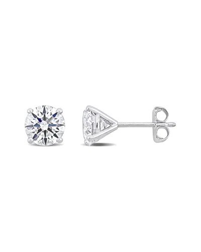 Lab Grown Diamonds Platinum 2.00 Ct. Tw. Lab-grown Diamond Studs In Metallic