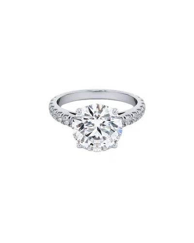 Lab Grown Diamonds 14k 3.50 Ct. Tw. Lab-grown Diamond Ring In Metallic