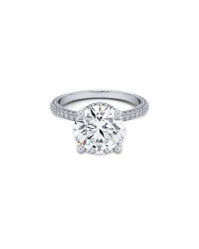 Lab Grown Diamonds 14k 3.80 Ct. Tw. Lab-grown Diamond Ring In Metallic