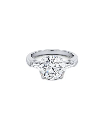 Lab Grown Diamonds 14k 3.30 Ct. Tw. Lab-grown Diamond Ring In Metallic