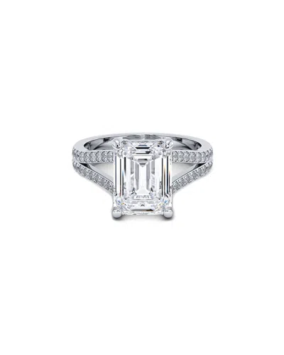 Lab Grown Diamonds 14k 3.55 Ct. Tw. Lab-grown Diamond Ring In Metallic