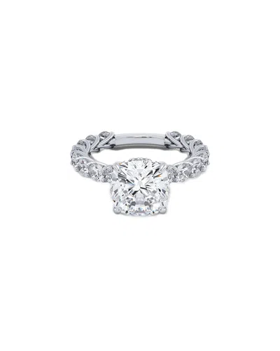 Lab Grown Diamonds 14k 3.70 Ct. Tw. Lab-grown Diamond Ring In Metallic