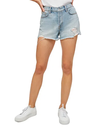 7 For All Mankind Monroe Cut Off Short In Blue