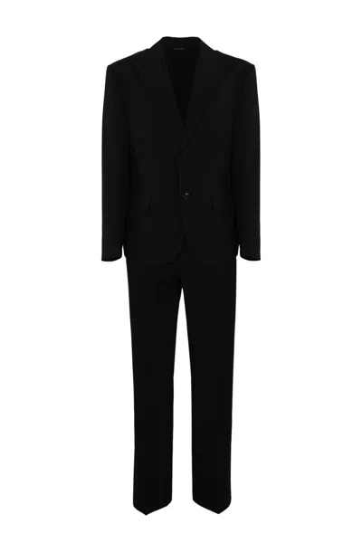 Daniele Alessandrini Oversized Single-breasted Suit In Nero