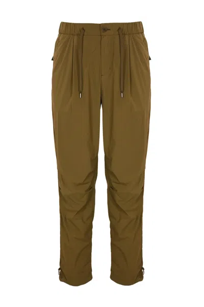 Herno Stretch Nylon Trousers In Rame