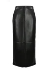 Philosophy Di Lorenzo Serafini Faux Leather Midi Skirt In Black