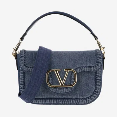 Valentino Garavani Locòin Denim Shoulder Bag