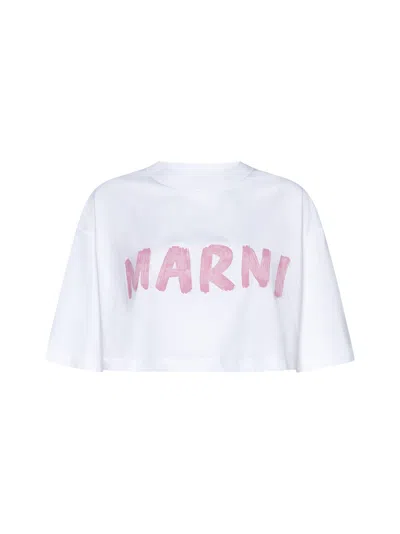 Marni T-shirt In Lily White
