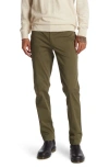14th & Union The Wallin Stretch Twill Trim Fit Chino Pants In Olive Night
