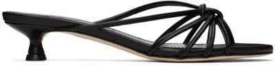Aeyde Milla Leather Sandals In Black