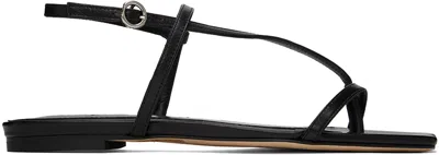 Aeyde Ella Suede Sandals In Black