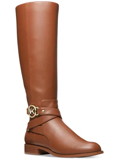 Michael Michael Kors Womens Leather Embellished Knee-high Boots In Brown