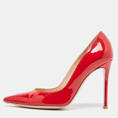 Pre-owned Gianvito Rossi Red Patent Leather Gianvito Pumps Size 36
