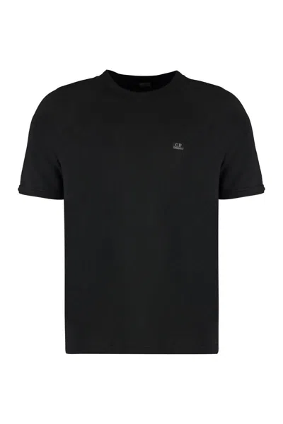 C.p. Company Cotton Crew-neck T-shirt In Black