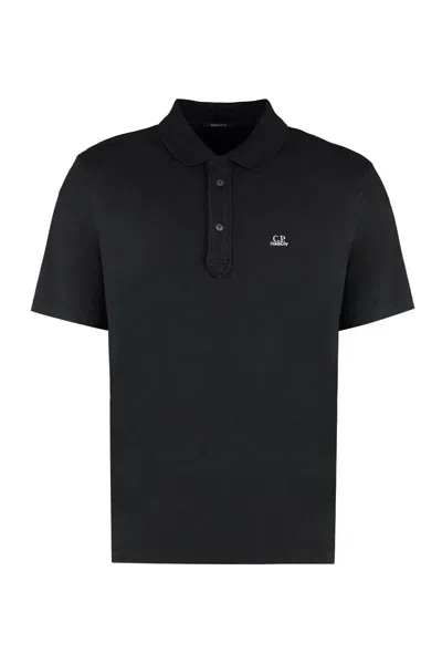 C.p. Company Cotton Polo Shirt In Black
