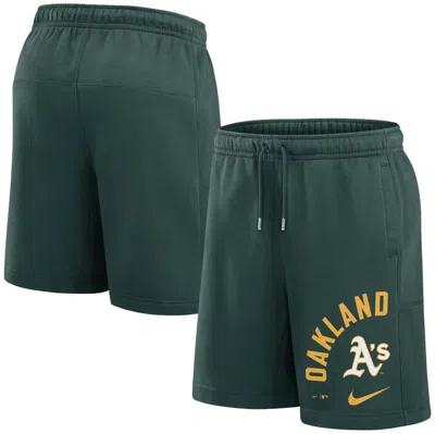 Nike Green Oakland Athletics Arched Kicker Shorts