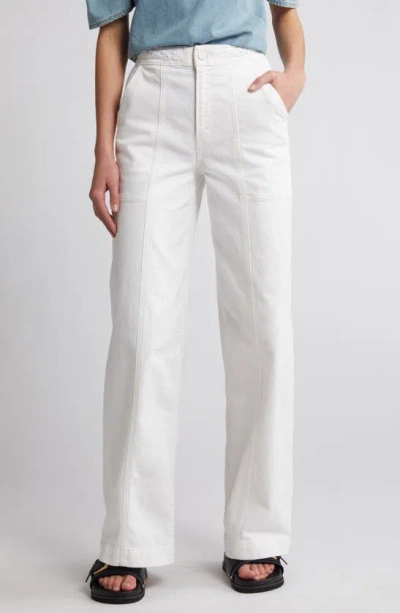 Frame Braided Wide-leg Jeans In Au Natural Clean