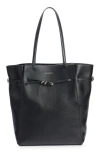 Givenchy Medium Voyou Belted Leather Tote In Black