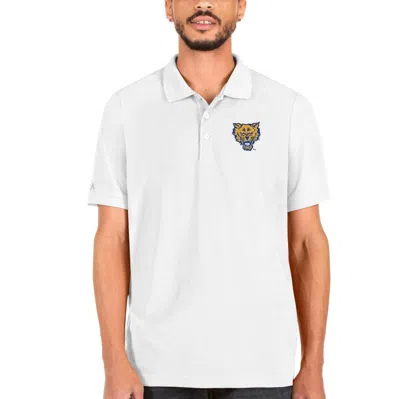 Antigua White Fort Valley State Wildcats Big & Tall Legacy Pique Polo