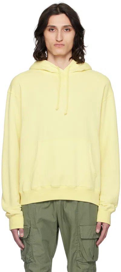 John Elliott Cotton-blend Hoodie In Yellow