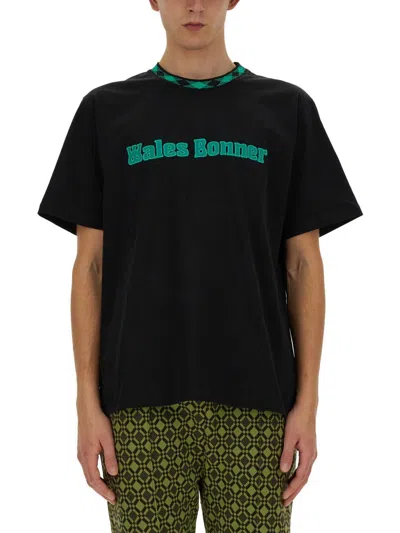 Wales Bonner Cotton T-shirt In Black