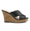 Charles By Charles David Latrice Microsuede Wedge Sandals In Black