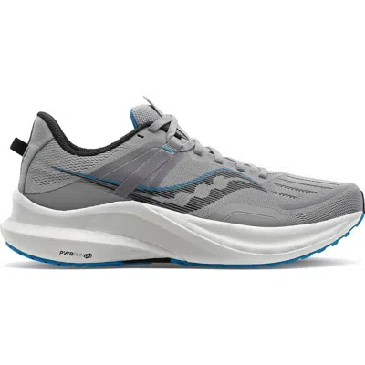 Saucony Men's Tempus Running Shoes - D/medium Width In Alloy/topaz In Grey
