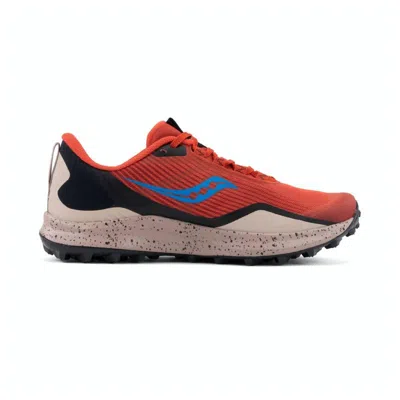 Saucony Men's Peregrine 12 Running Shoes - Medium/d Width In Clay/loam In Red