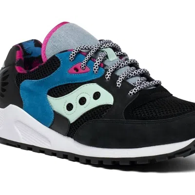 Saucony Unisex - Jazz 4000 Sneaker In Black/blue/pink