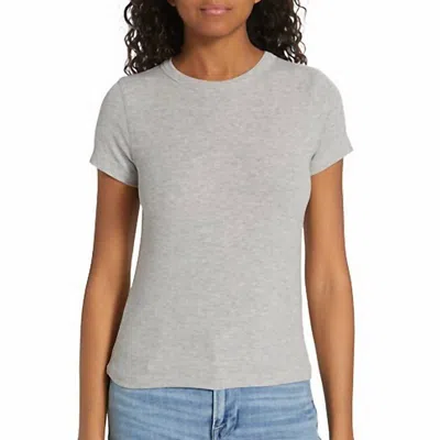 Frame Shrunken Stretch-modal Jersey T-shirt In Grey