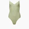 Onia Chelsea One Piece Swimsuit In Green