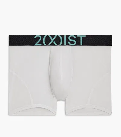 2(x)ist Lightning | Low-rise Trunk In Bright White W/aqua Haze