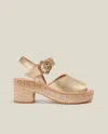 Naguisa Fumarola Sandal In Light Gold