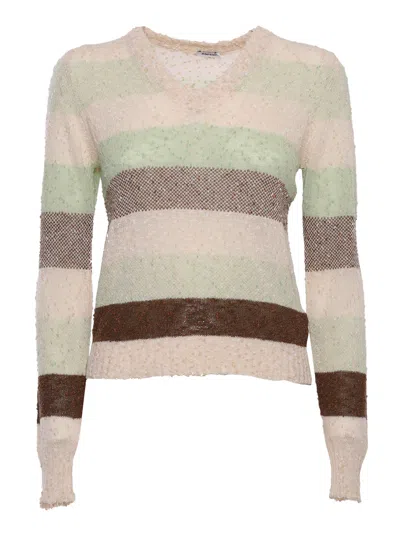 Aspesi Striped Sweater In Multicolor