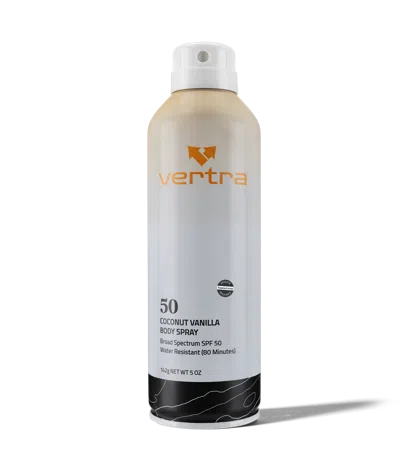 Vertra Coconut Vanilla Body Spray Spf 50 In White