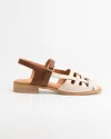 Naguisa Manto Sandal In Ecru-brown