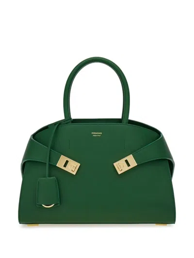 Ferragamo Hug Handbag In Green