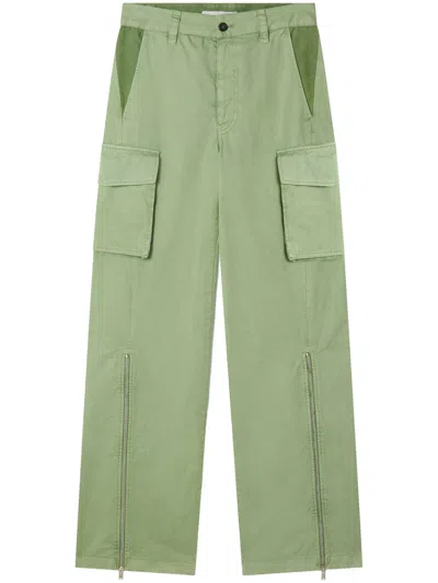 Stella Mccartney Pistachio-coloured Cargo Trousers In Green