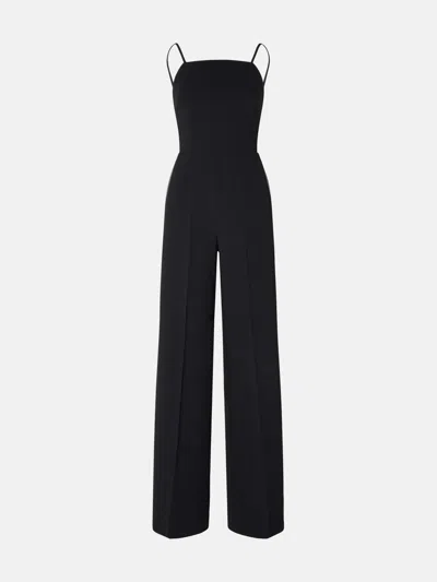 Max Mara 'elvy' Black Triacetate Blend Jumpsuit