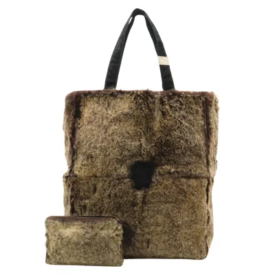 Pre-owned Chanel Brown Fur Tote Bag ()