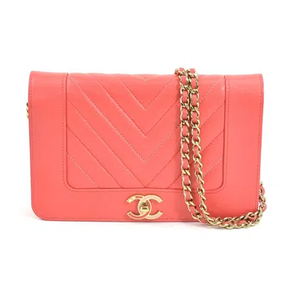 Pre-owned Chanel Pink Leather Wallet  ()