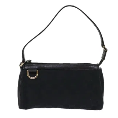 Gucci Abbey Black Canvas Clutch Bag ()
