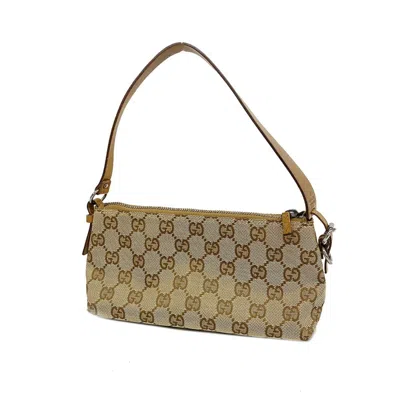 Gucci Beige Canvas Clutch Bag ()