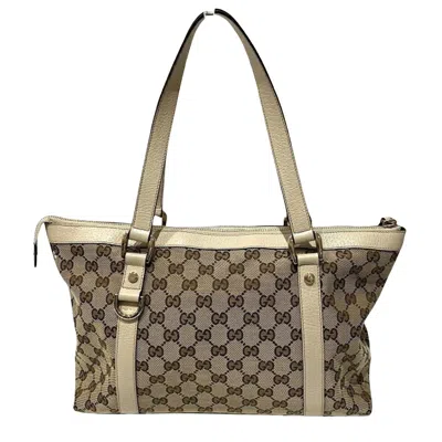 Gucci Beige Canvas Tote Bag ()