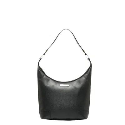 Gucci Gg Canvas Black Leather Shoulder Bag ()
