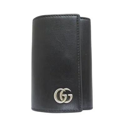 Gucci Key Case Black Leather Wallet  ()