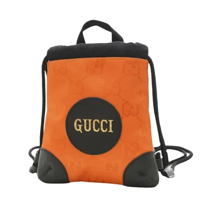 Gucci Off The Grid Orange Synthetic Backpack Bag () In Brown